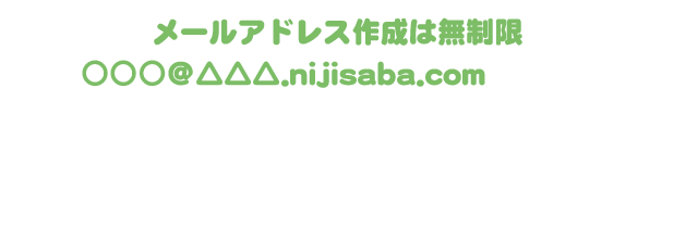 メールアドレス作成は無制限です。